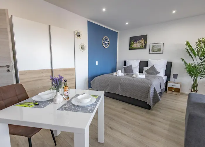 Hannibal - Design Studio-apartment Jasmin 8, Parkplatz, Kueche, Highspeed-wlan Daire Wolfsburg