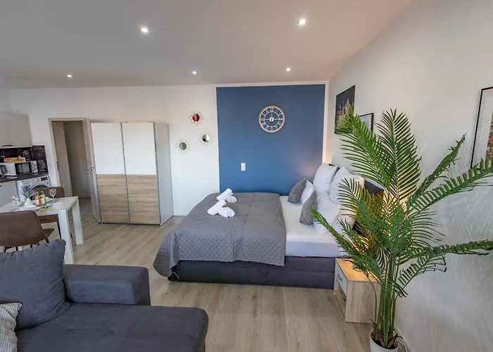 Daire Hannibal - Design Studio-apartment Jasmin 8, Parkplatz, Kueche, Highspeed-wlan Wolfsburg