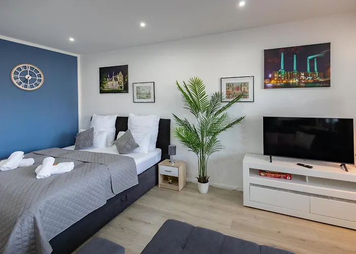 Daire Hannibal - Design Studio-apartment Jasmin 8, Parkplatz, Kueche, Highspeed-wlan *