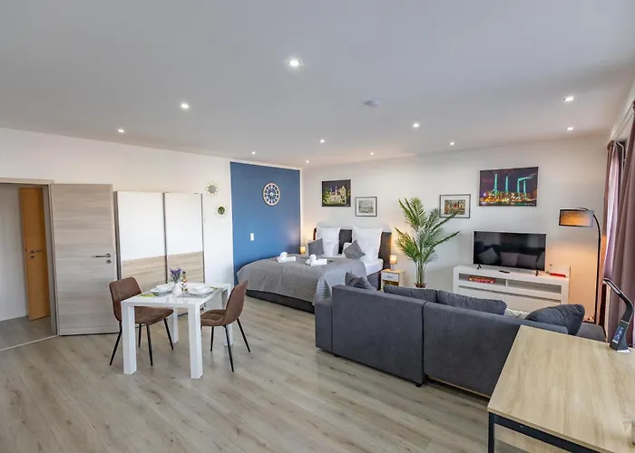 Daire Hannibal - Design Studio-apartment Jasmin 8, Parkplatz, Kueche, Highspeed-wlan *