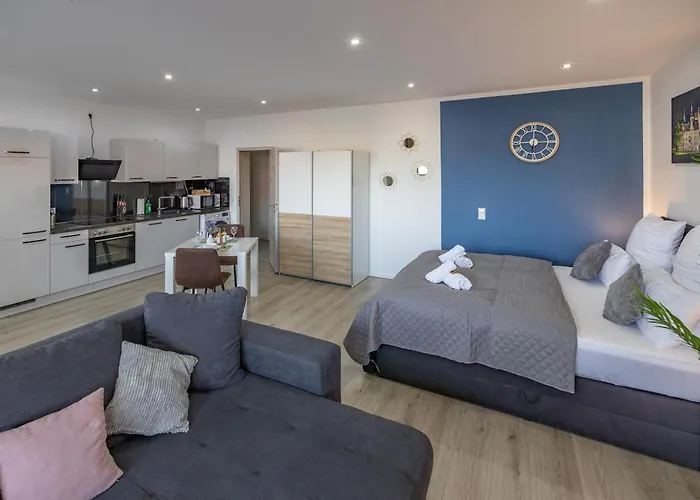 Daire Hannibal - Design Studio-apartment Jasmin 8, Parkplatz, Kueche, Highspeed-wlan *