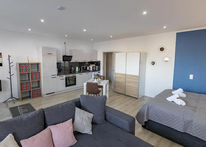 Hannibal - Design Studio-apartment Jasmin 8, Parkplatz, Kueche, Highspeed-wlan Daire Wolfsburg