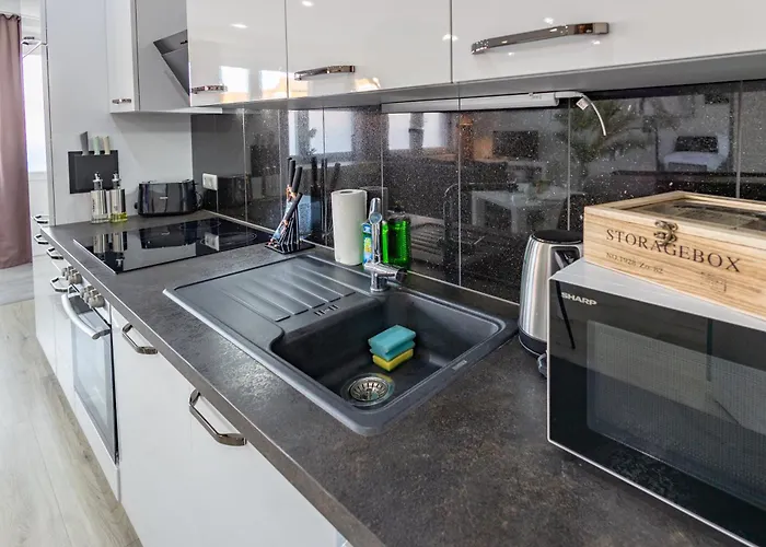 Hannibal - Design Studio-apartment Jasmin 8, Parkplatz, Kueche, Highspeed-wlan Daire Wolfsburg